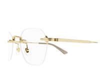 Eyeglasses frame Montblanc Man MB0403O001-GOLD-GOLD-TRANSPARENT50 - MB0403O001-GOLD-GOLD-TRANSPARENT50